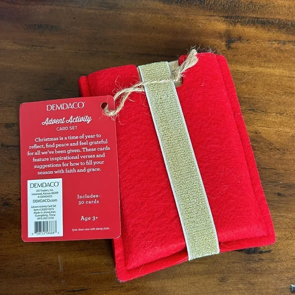 DEMDACO advent activity card set NEW